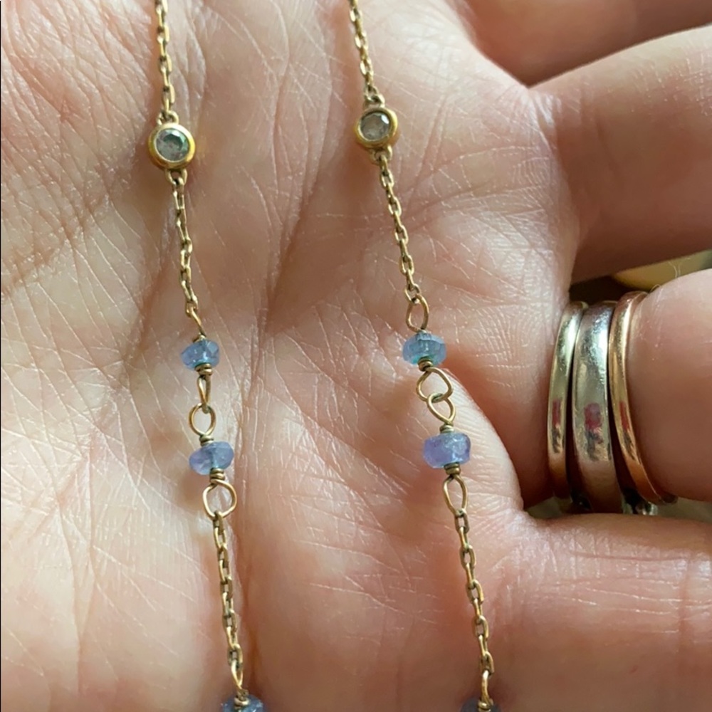 HENRI BENDEL ROSARY STYLE NECKLACE ROSE GOLD - Picture 5 of 5